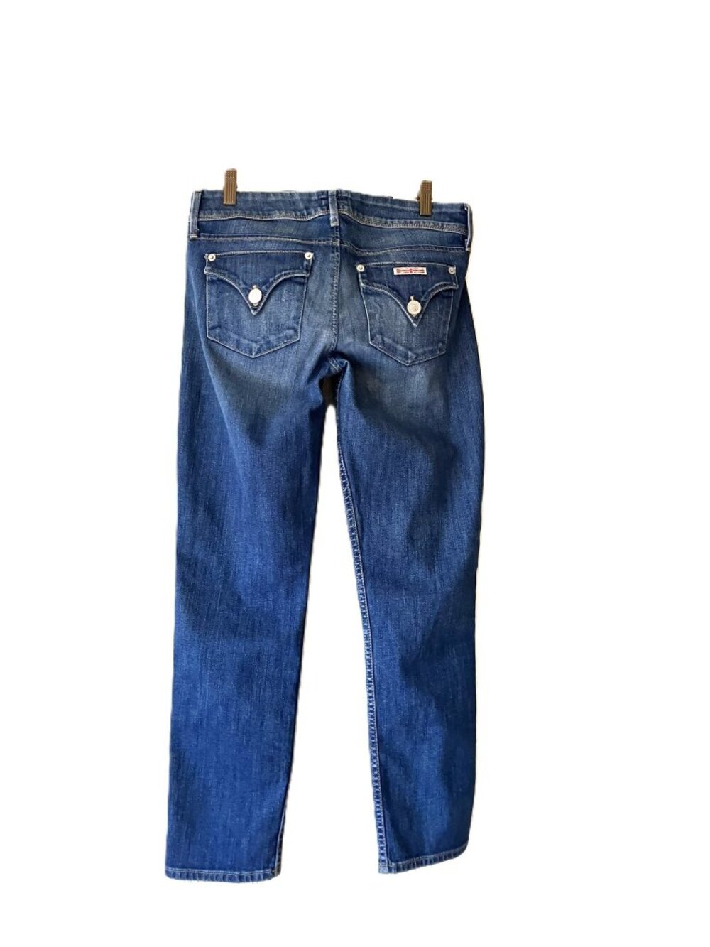 Hudson Jeans Women's Size 28 Stretchy Collin Skinny Crop Medium Wash Denim - Picture 2 of 7